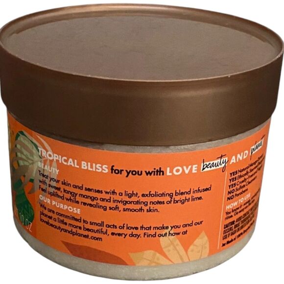 Beloved Body Scrub Mango Lime Whipped Essential Oils Love Beauty Planet 10 oz - Picture 2 of 6